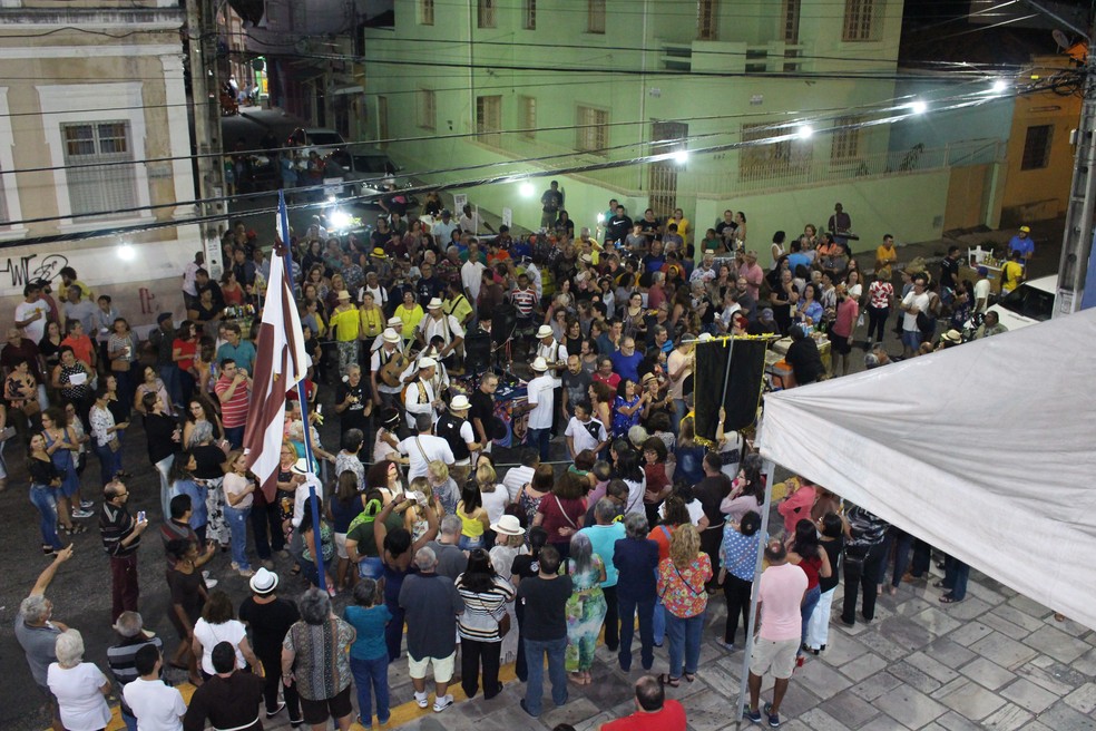 Serestas ao Luar movimenta noites de sexta-feira, a cada 15 dias, no Centro Histórico de Natal. — Foto: GP Fernandes