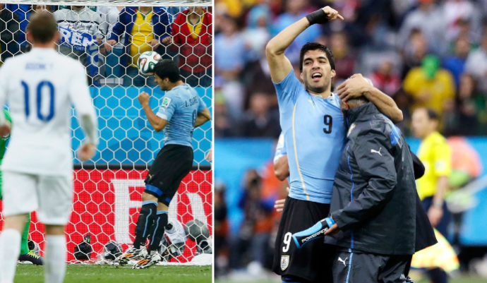 suárez walter ferreira gol uruguai copa do mundo (Foto: Editoria de Arte/GloboEsporte.com)