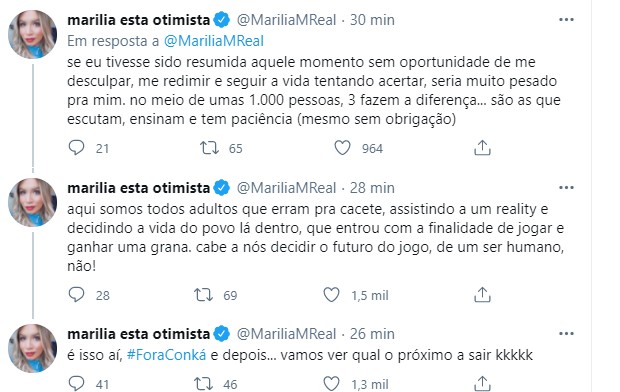 Marília Mendonça fala sobre Karol Conká (Foto: Reprodução Twitter)