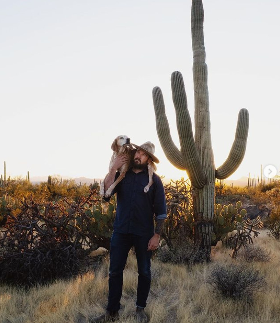 Theron Humphrey e sua cachorra Maddie — Foto: Reprodução/Instagram