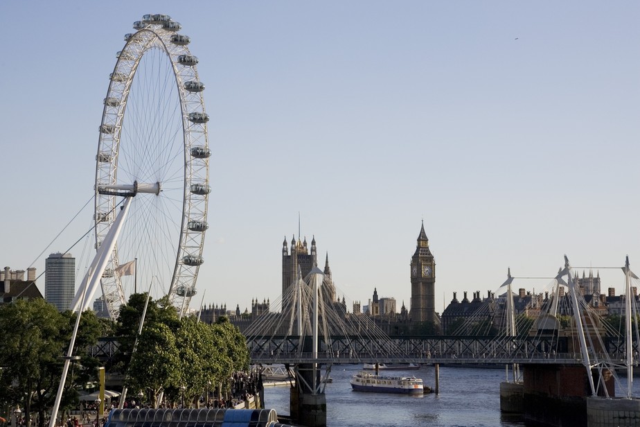 A roda-gigante London Eye