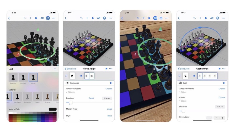 Reality Composer permite criar protótipos e cenários 3D no iPhone — Foto: Divulgação/Apple