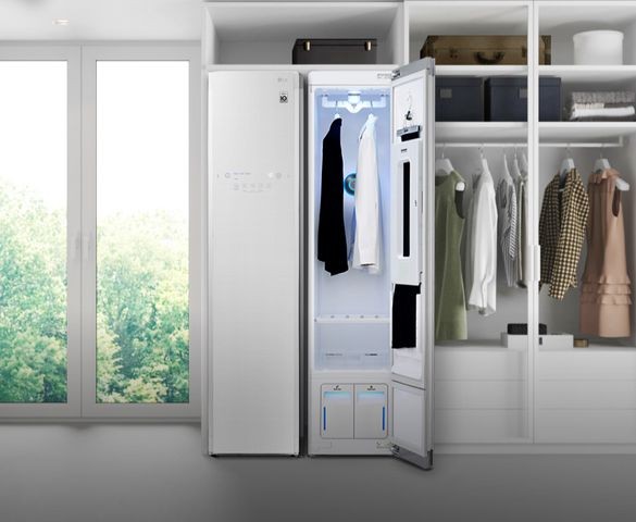 LG lança armário inteligente que higieniza e desamassa roupas (Foto: Divulgação)