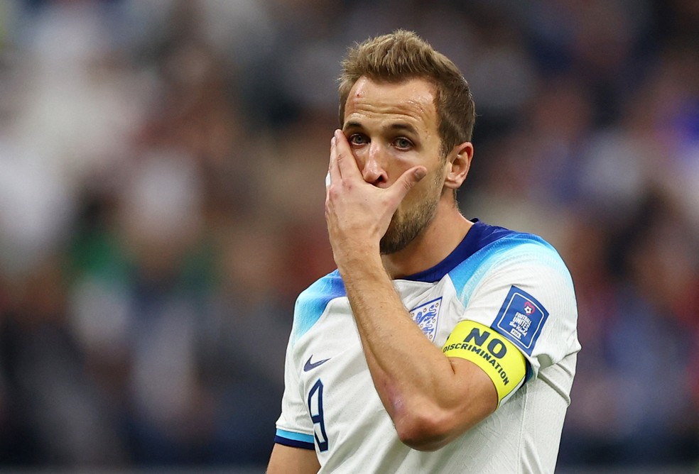 Harry Kane em Inglaterra x França — Foto: Matthew Childs/Reuters