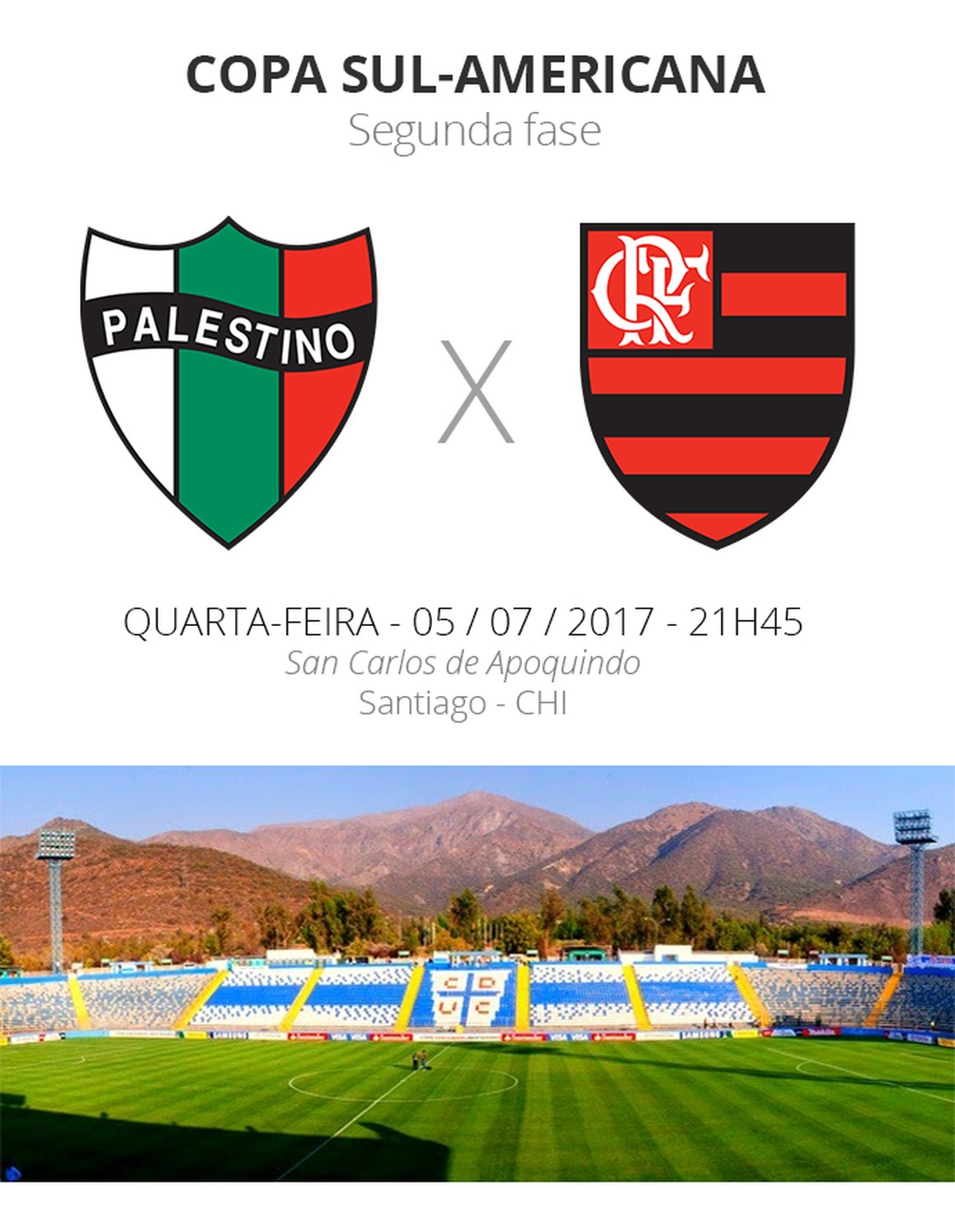 Sul-Americana: tudo que você precisa saber sobre Palestino x Flamengo