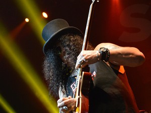 Slash inicia turnê brasileira no Rio (Foto: Maria Chrisá/G1)