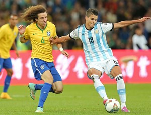 David Luiz, Superclassico, Brasil x Argentina (Foto: Heuler Andrey / Mowa Press)