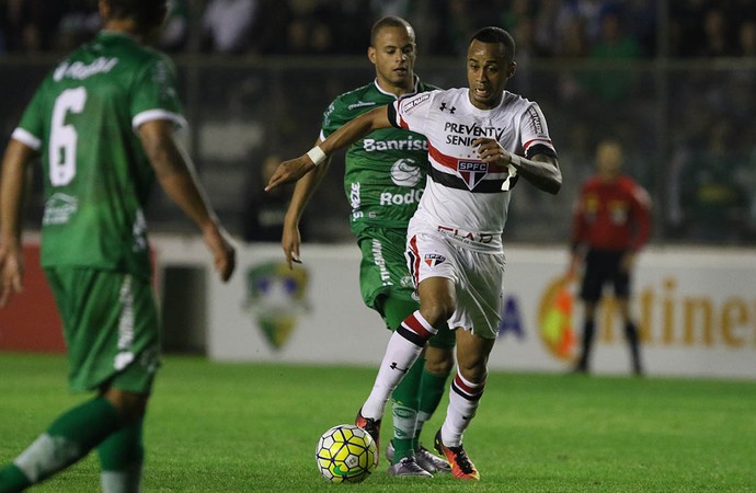 Wesley, do São Paulo, em ação contra o Juventude (Foto: Rubens Chiri / saopaulofc.net)