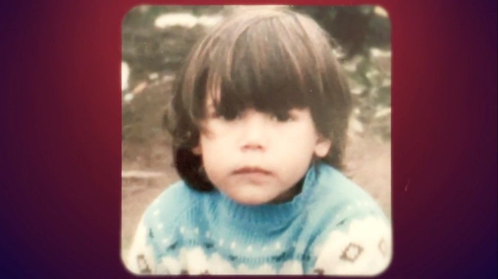 Márcio Garcia em foto de quando era criança — Foto: TV Globo