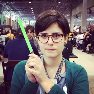 Rebeca Puig na Comic Con Experience em SP (Foto: Arquivo pessoal)