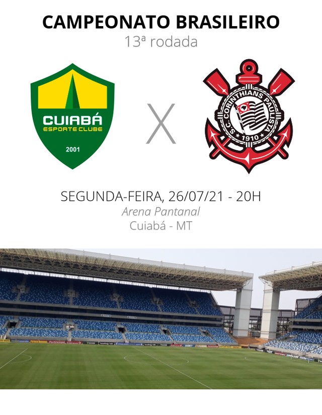 Corinthians x Cuiabá: Veja as principais informações do confronto