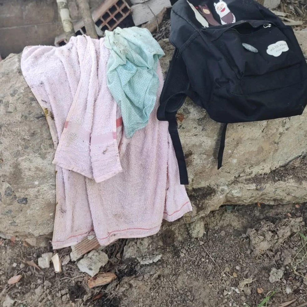 Bebê foi achada dentro de mochila jogada no Rio Capibaribe, em São Lourenço da Mata, no Grande Recife — Foto: Reprodução/WhatsApp
