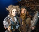 Fernanda Torres e Evandro Mesquita estão caracterizados como vikings para &ldquo;Bicho homem&rdquo;