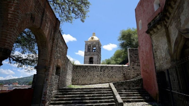 BBC Conjunto franciscano do mosteiro e catedral de Nossa Senhora da Assunção em Tlaxcala, México (Foto: Getty Images via BBC)