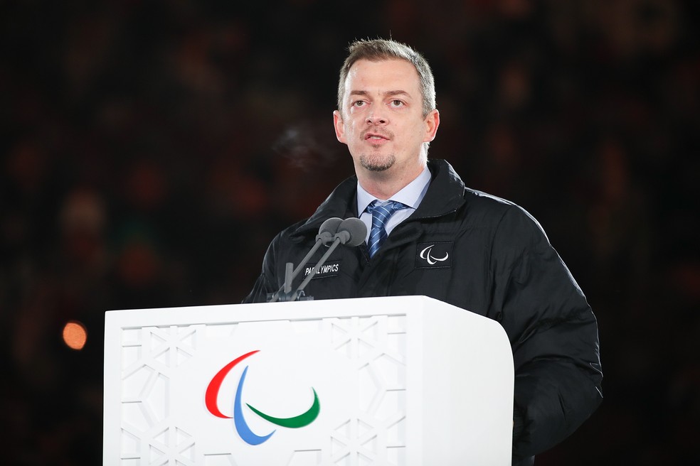 Andrew Parsons Paralimpíada de Inverno PyeongChang 2018 — Foto: Lintao Zhang/Getty Images
