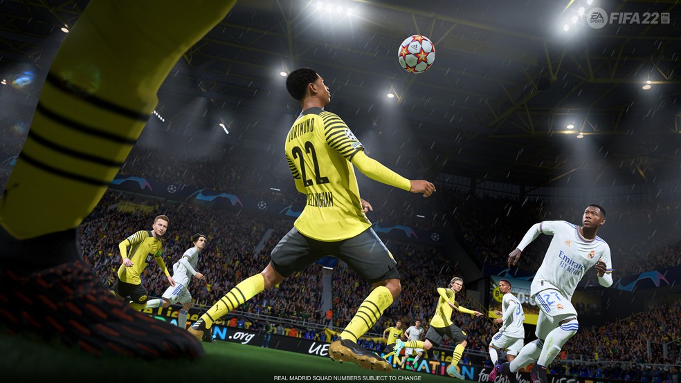 Atletas virtuais estarão mais humanizados, falando e gesticulando com os companheiros no FIFA 22 | Foto: EA Sports