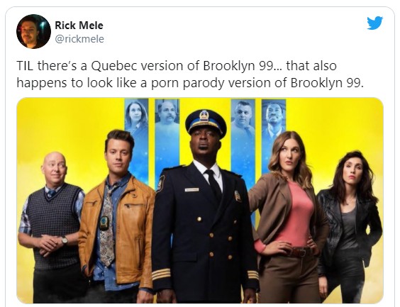 Tweet de um fã sobre o remake canadense de Brooklyn Nine-Nine (Foto: reprodução)
