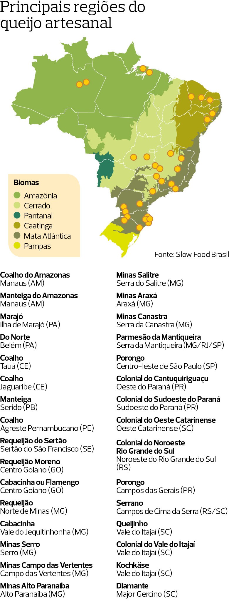 Mapa do Queijo Artesanal (Foto:  )