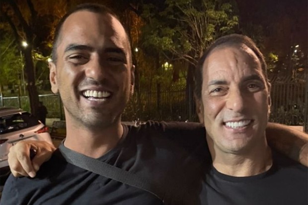 Alexandre Mortágua e o pai, Edmundo (Foto: Reprodução/Instagram)