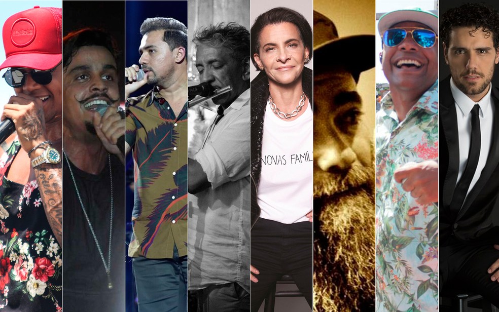 Festival da Cidade terá shows de Léo, Duas Medidas, Xand, Rumpilezz, Marina Lima, Márcio Melo, Psirico e Thiago Arancan  (Foto: Arte/G1 )