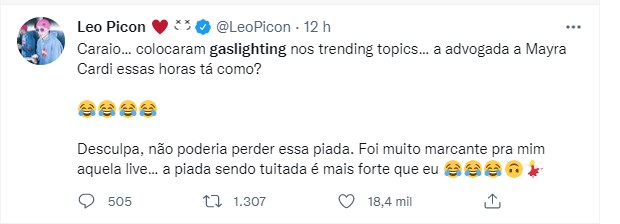 Leo Picon comenta postura de Arthur Aguiar (Foto: Reprodução/Twitter)