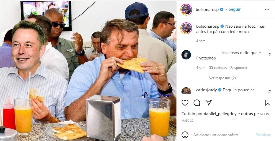 Eduardo Bolsonaro posta meme do pai