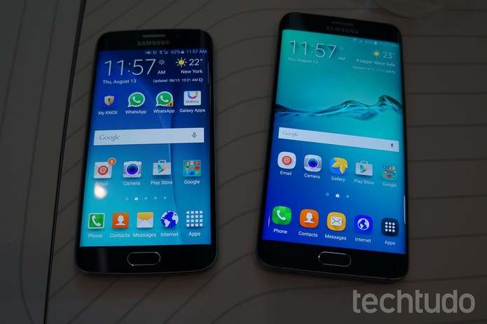 Galaxy Note 5 e GalAXY S6 Edge Plus (Foto: Thássius Veloso/TechTudo)