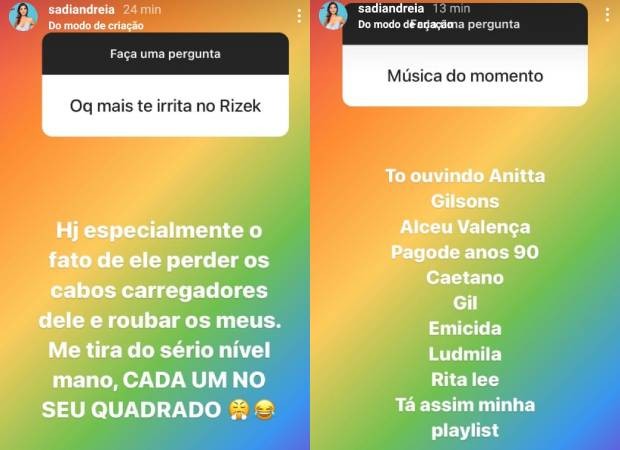Andréia Sadi responde a perguntas de seguidores (Foto: Reprodução/Instagram)