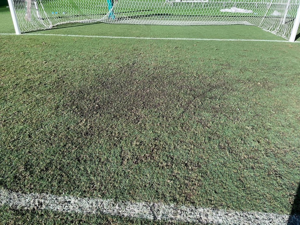 Gramado do Maracan&atilde; danificado &mdash; Foto: Divulga&ccedil;&atilde;o