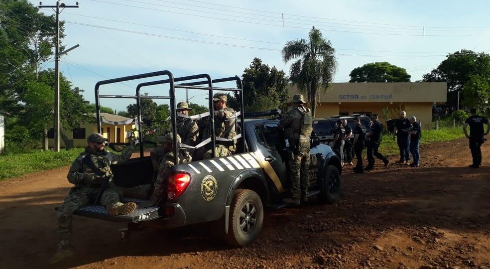 Segundo PF, crimes foram motivados por disputa pela liderança das terras indígenas — Foto: Divulgação/PF