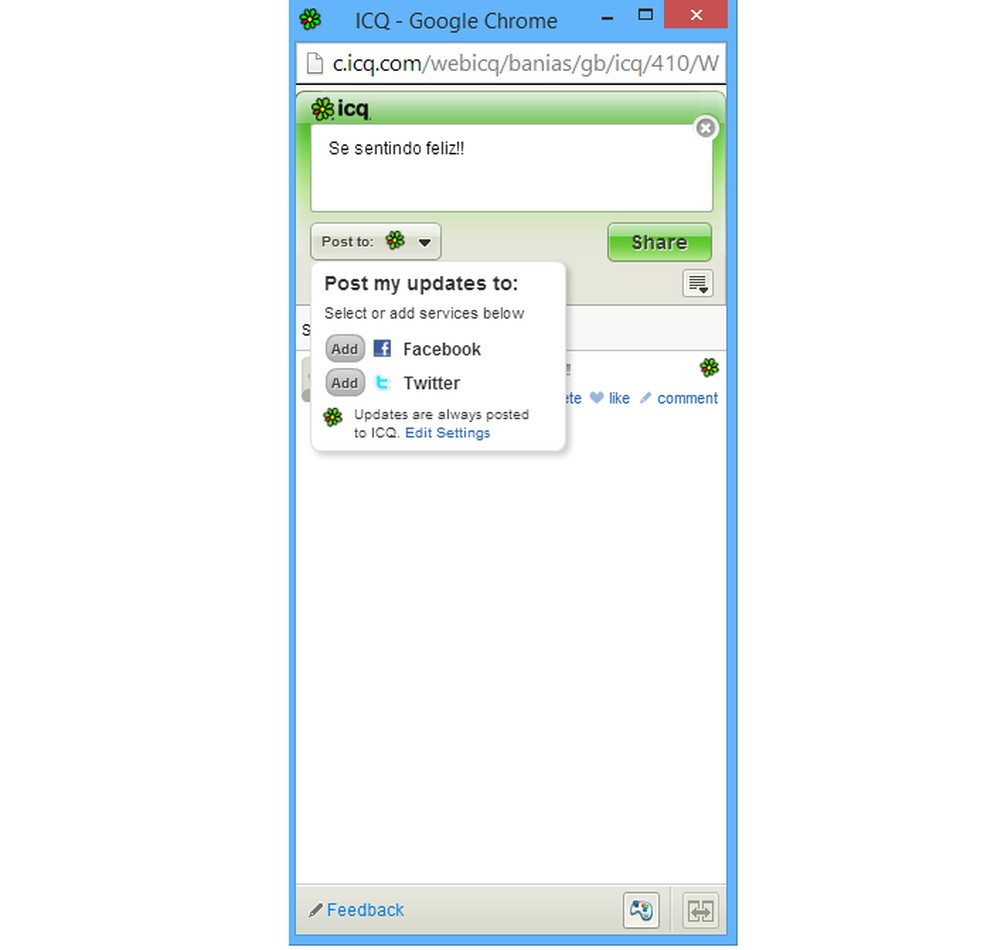 icq chat thingy