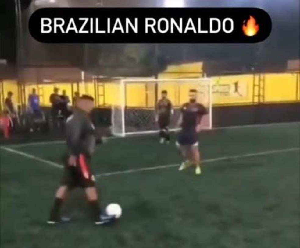 Peladeiro confundido com Ronaldo — Foto: Arquivo pessoal