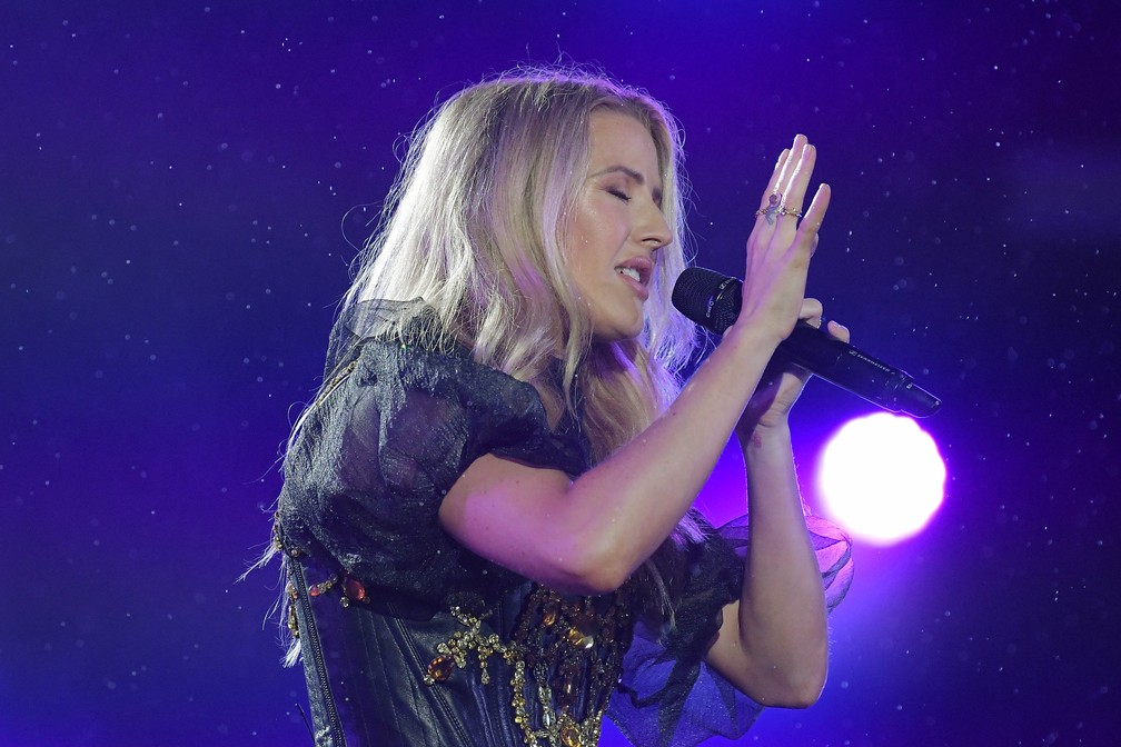 Rock in Rio 2019: Ellie Goulding faz show no palco Mundo nesta sexta (27) — Foto: Alexandre Durão/G1