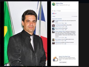 Prefeito de Presidente Tancredo Neves é candidato à reeleição (Foto: Reprodução/ Facebook)