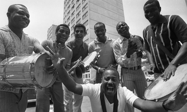 Os Originais do Samba em foto tirada no Rio de Janeiro, em 26 de janeiro de 1971