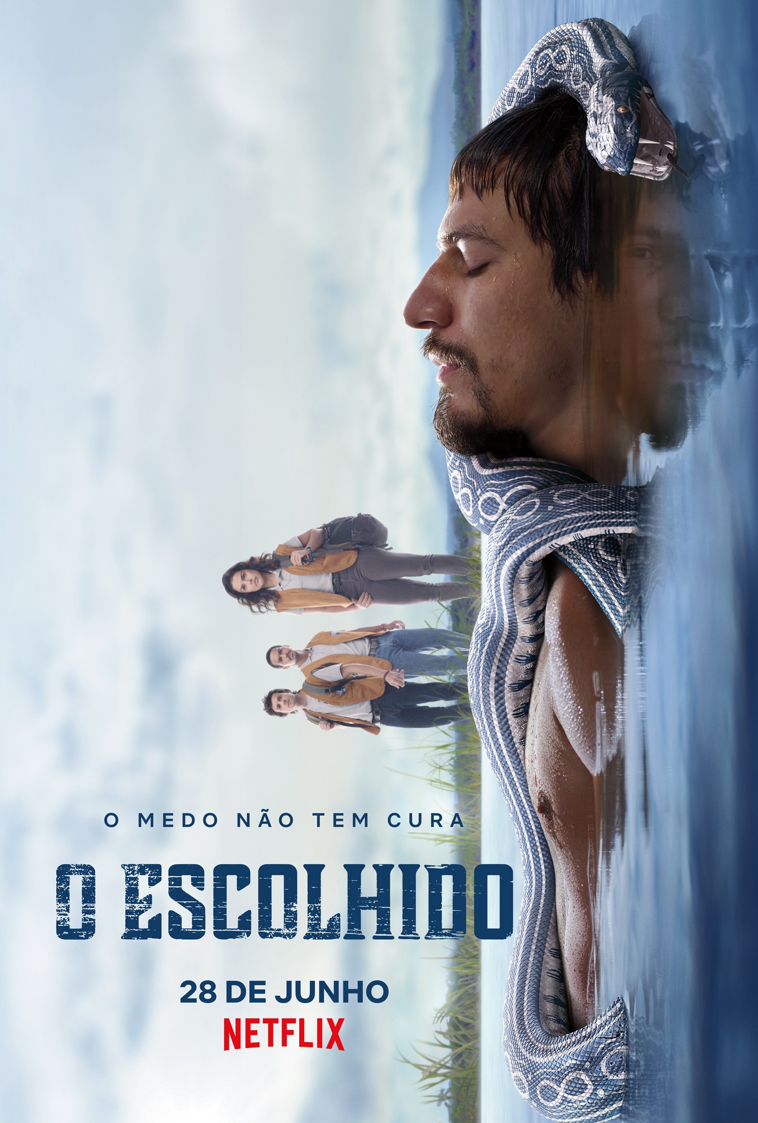 No cartaz oficial, destaque para Renan Tenca o Escolhido que dá nome à série (Foto: Divulgação)