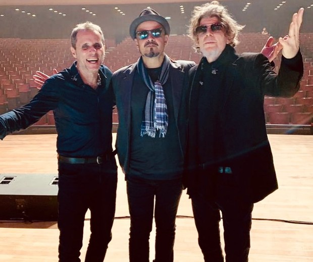 Tony Bellotto, Sérgio Britto e Branco Mello, do Titãs (Foto: Reprodução/Instagram)