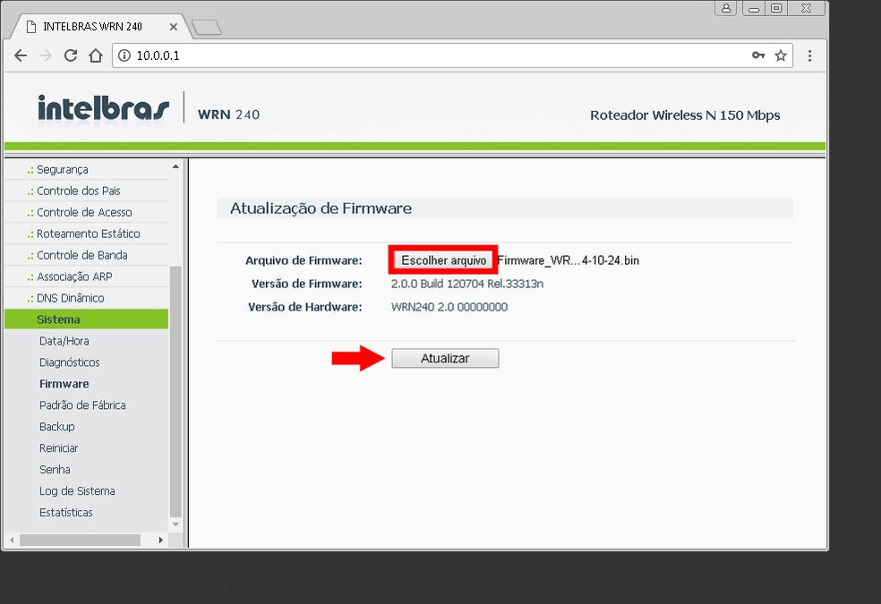 Como atualizar o firmware de um roteador da Intelbras | Roteadores ...