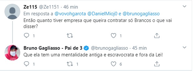 Bruno Gagliasso: tweet sobre racismo (Foto: Reprodução Twitter e Reprodução Instagram)