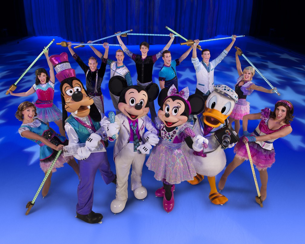 Mickey Mouse e sua turma fazem parte do espetáculo "Disney on ice" — Foto: Divulgação