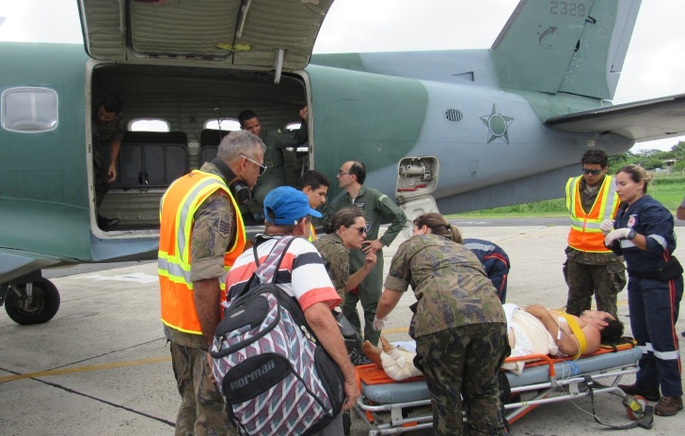 Os militares deram apoio  (Foto: Ana Clara Marinho/TV Globo )