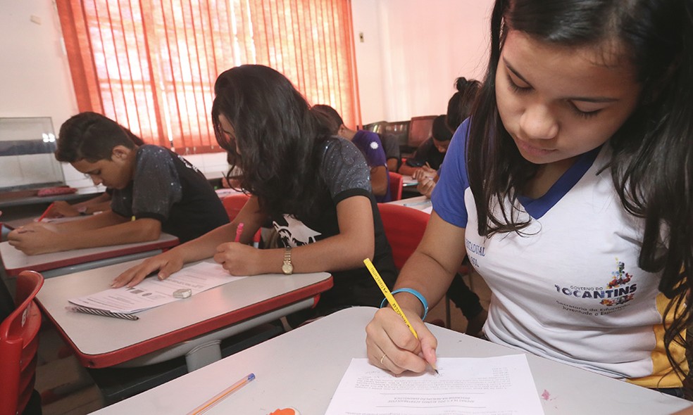 Objetivo do simulado é preparar estudantes do Tocantins para o Enem — Foto: Marcio Vieira/Governo do Tocantins