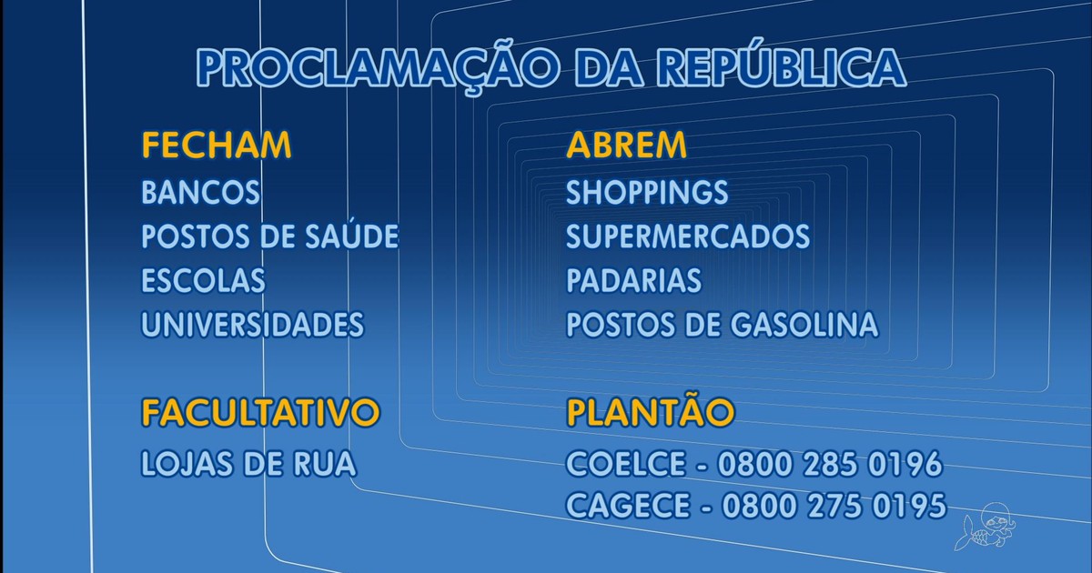 G1 - Veja o que abre e fecha no feriado nesta terça-feira (15) em ...