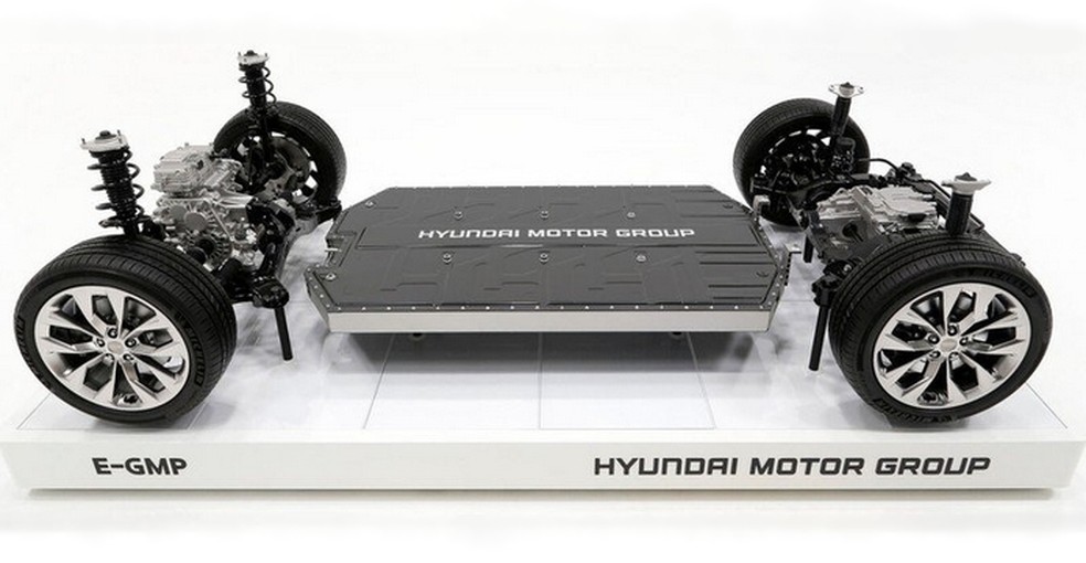 Apple Car pode ser baseado na E-GMP, plataforma de carros el�tricos da Hyundai � Foto: Divulga��o/Hyundai