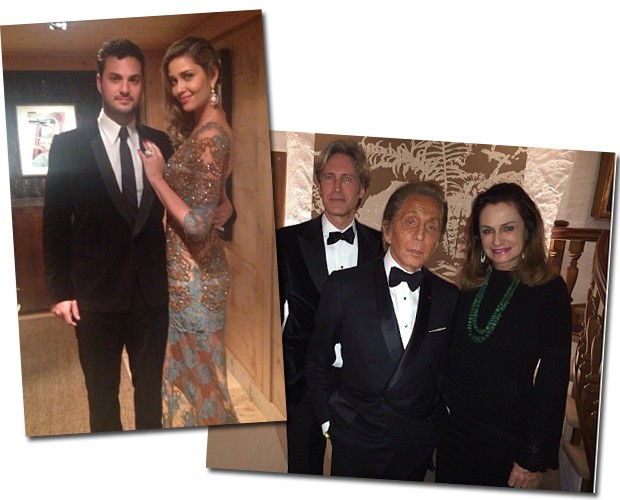 Ana Beatriz Barros, com vestido Patricia Bonaldi e joias Ara Vartanian, e seu namorado egípcio, Karim El Chiaty;  (Foto: Reprodução/Instagram)