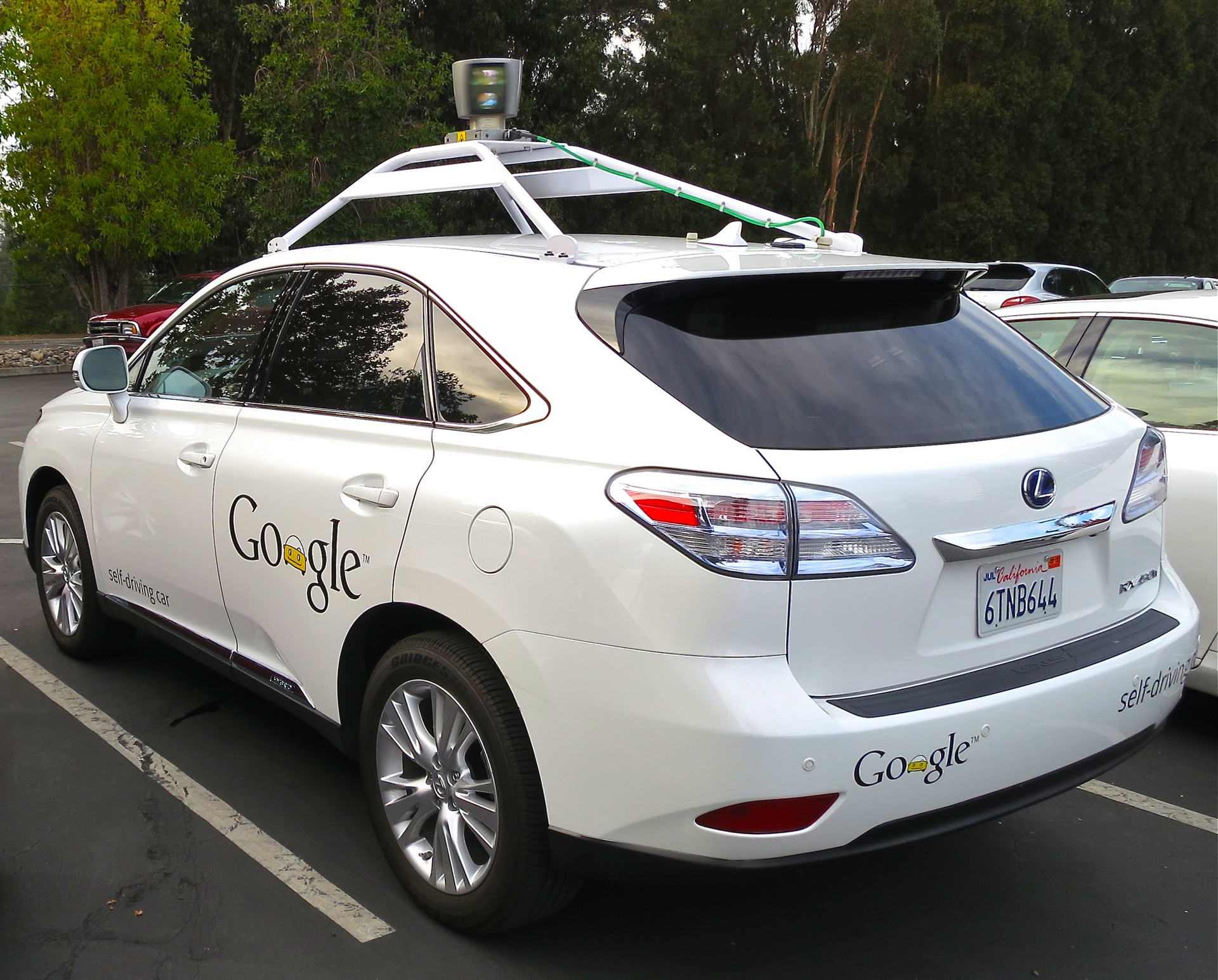  O carro autônomo do Google (Foto: Wikimedia Commons)
