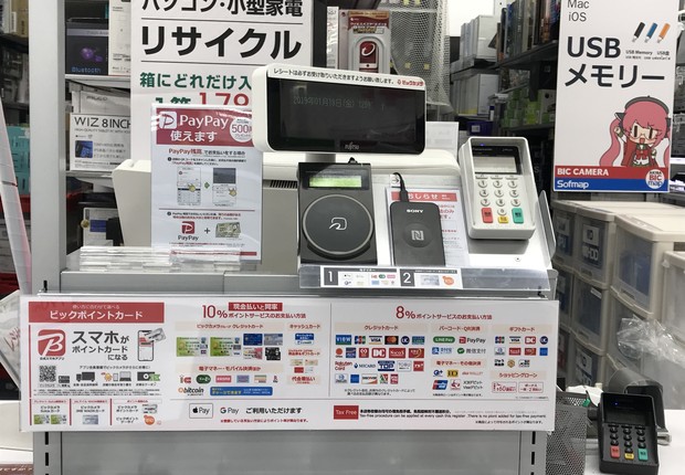 Máquina para pagaemtos em loja em Tóquio, no Japão (Foto: Época NEGÓCIOS)