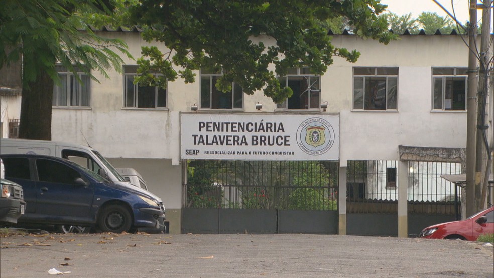 Penitenciária Talavera Bruce, onde Flordelis está presa — Foto: Reprodução/ TV Globo