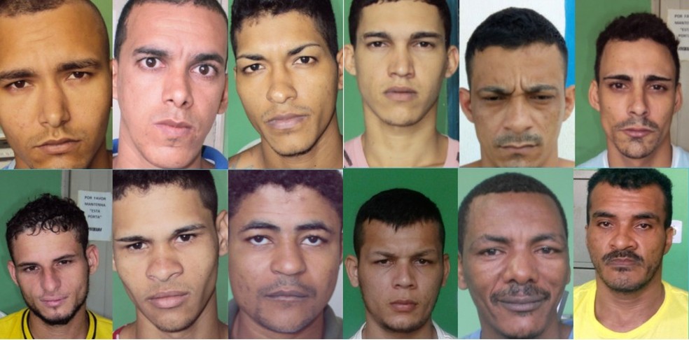 Presos que fugiram de Ji-Paraná — Foto: Sejus/Divulgação
