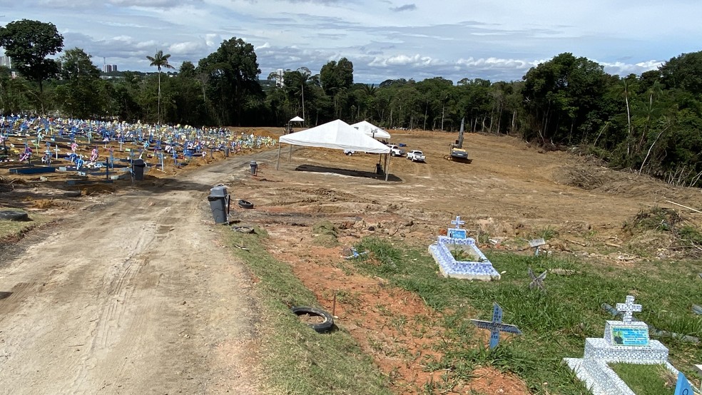 Prefeitura de Manaus estima que 4.260 enterros sejam realizados na capital no mês de maio — Foto: Carolina Diniz/G1AM